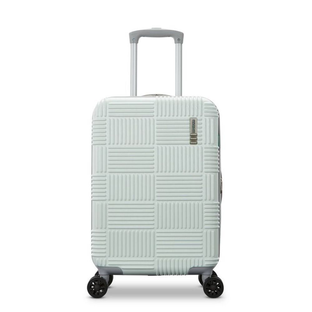 NXT Checkered Hardside Carry On Spinner Wheels Suitcase - Jade Green